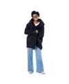 Jill Martin Men's And Women's The Best Lounger In The World Black Boston Celtics Oversized Open-front Hoodie Swe In Navy
