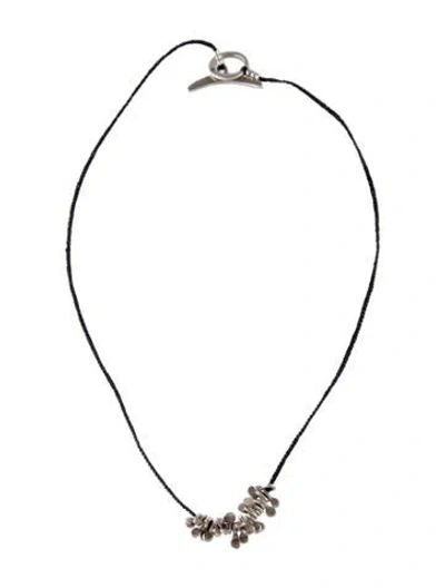 Pre-owned Jill Platner Pendant Necklace, 16" In Black