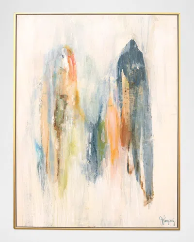Jill Pumpelly Fine Art Falling 2 Hand-embellished Giclee In Multi
