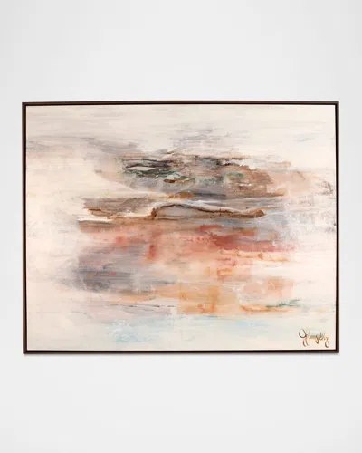 Jill Pumpelly Fine Art Hidden Rivers Hand-embellished Giclee In Neutral