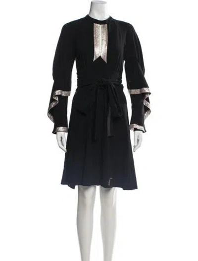Pre-owned Jill Stuart Asymmetrical Mini Dress In Black