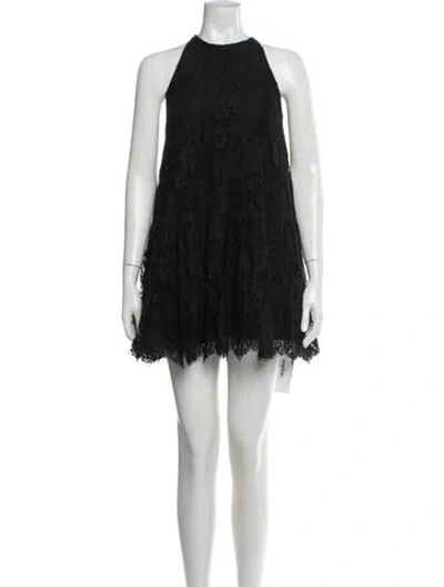 Pre-owned Jill Stuart Crew Neck Mini Dress In Blue
