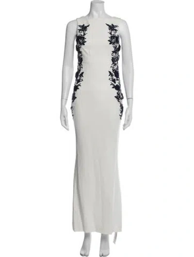 Pre-owned Jill Stuart Floral Print Long Dress In Neutral
