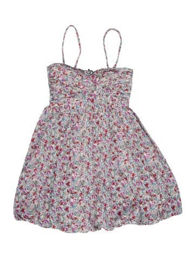 Pre-owned Jill Stuart Floral Print Mini Dress In Multi