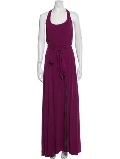Pre-owned Jill Stuart Halterneck Long Dress In Purple