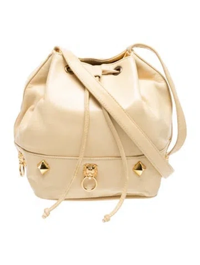Pre-owned Jill Stuart Leather Bucket Bag Vintage In Neutrals