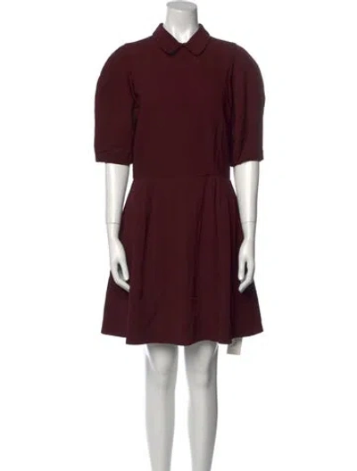 Pre-owned Jill Stuart Mini Dress In Burgundy