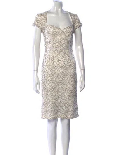 Pre-owned Jill Stuart Nylon Knee-length Dress In White