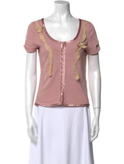 Pre-owned Jill Stuart Scoop Neck Sweater In Pink