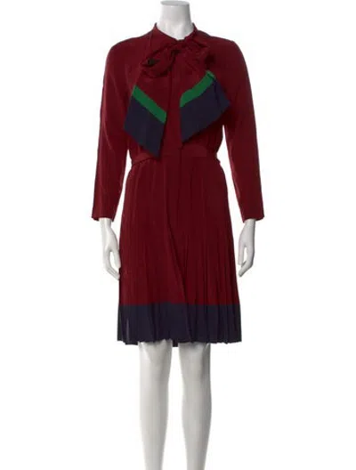 Pre-owned Jill Stuart Silk Knee-length Dress In Blue