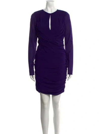 Pre-owned Jill Stuart Silk Knee-length Dress In Purple