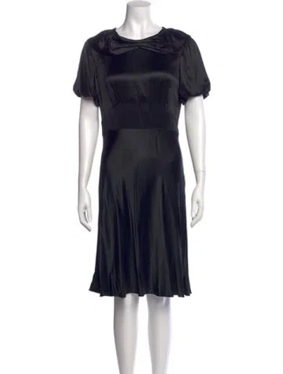 Pre-owned Jill Stuart Silk Knee-length Dress W/ Tags In Black