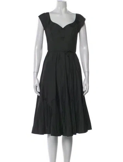 Pre-owned Jill Stuart Silk Midi Length Dress In Black