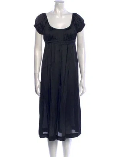 Pre-owned Jill Stuart Silk Midi Length Dress In Blue