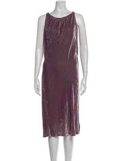 Pre-owned Jill Stuart Silk Midi Length Dress In Purple