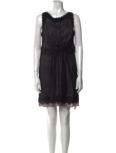 Pre-owned Jill Stuart Silk Mini Dress In Black