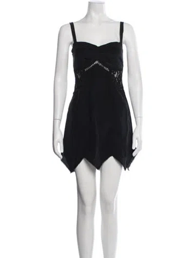 Pre-owned Jill Stuart Silk Mini Dress In Black