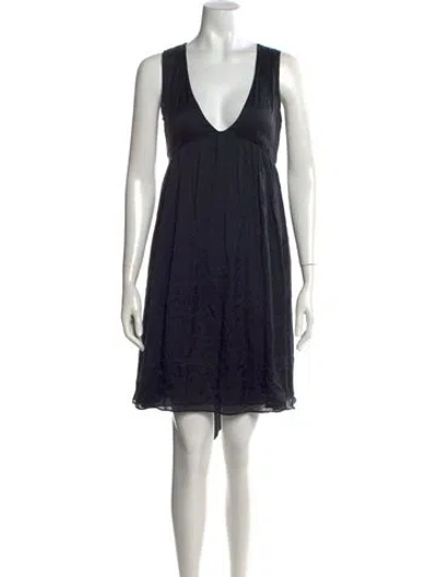 Pre-owned Jill Stuart Silk Mini Dress In Black