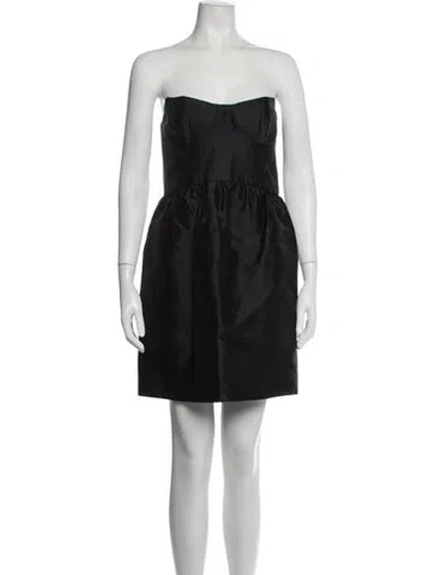 Pre-owned Jill Stuart Silk Mini Dress In Black