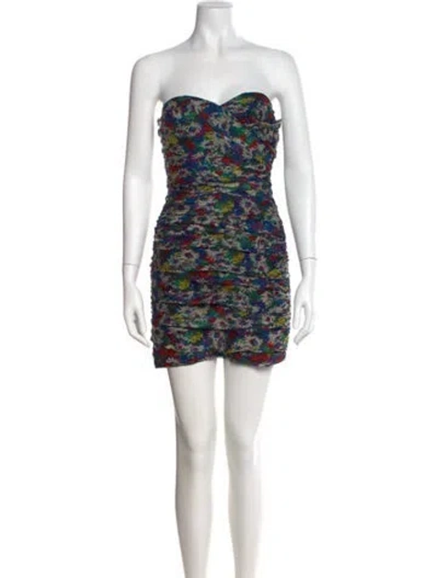 Pre-owned Jill Stuart Silk Mini Dress In Blue