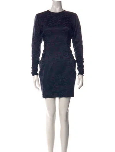 Pre-owned Jill Stuart Silk Mini Dress In Blue