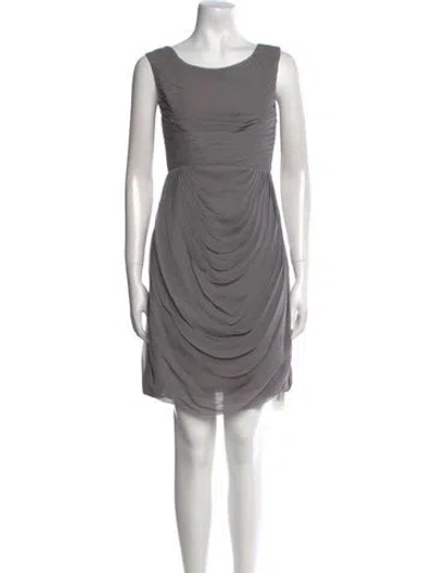 Pre-owned Jill Stuart Silk Mini Dress In Gray