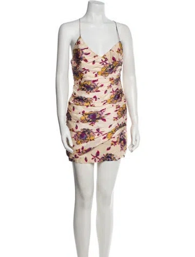 Pre-owned Jill Stuart Silk Mini Dress In Neutral