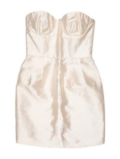 Pre-owned Jill Stuart Silk Mini Dress In Neutral