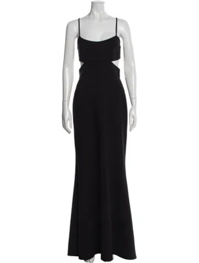Pre-owned Jill Stuart Square Neckline Long Dress In Black