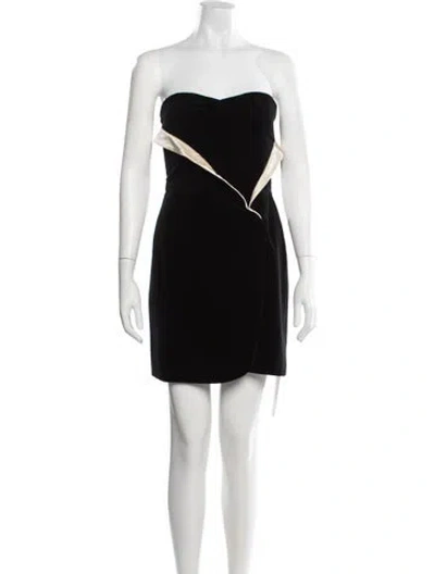 Pre-owned Jill Stuart Strapless Mini Dress In Black