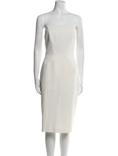Pre-owned Jill Stuart Strapless Mini Dress In Neutral
