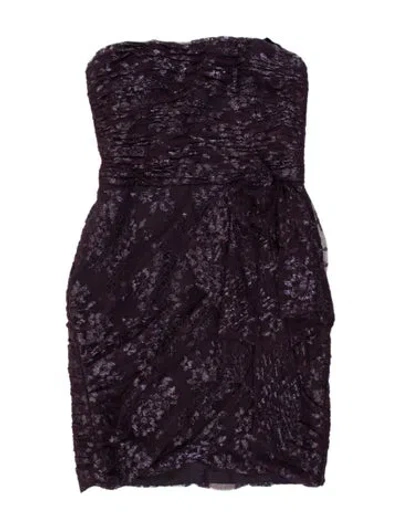 Pre-owned Jill Stuart Strapless Mini Dress In Purple