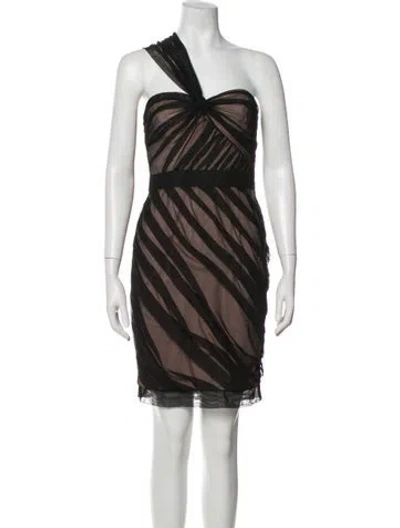 Pre-owned Jill Stuart Striped Mini Dress In Brown