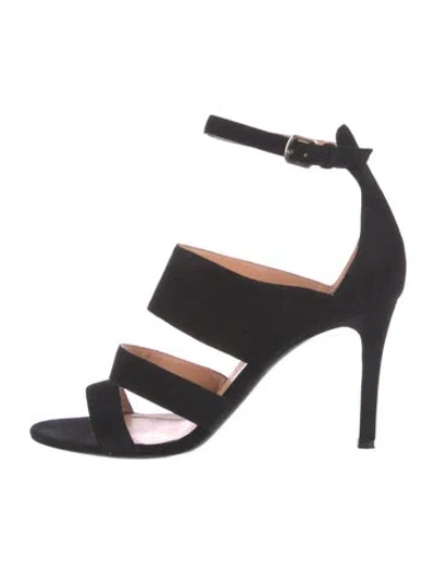Pre-owned Jill Stuart Suede Sandals In Black