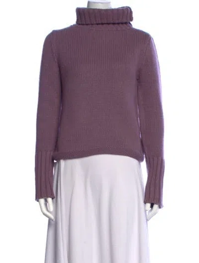Pre-owned Jill Stuart Turtleneck Sweater In Purple