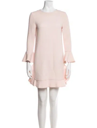 Pre-owned Jill Stuart Virgin Wool Mini Dress In Pink