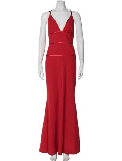 Pre-owned Jill Stuart V-neck Long Dress W/ Tags In Multi