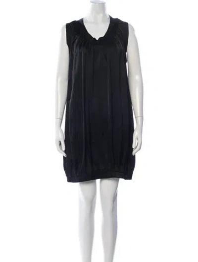 Pre-owned Jill Stuart V-neck Mini Dress In Black