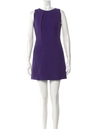 Pre-owned Jill Stuart Wool Mini Dress In Purple