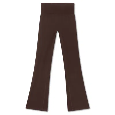 Jilla Active Women's Brown Ananda Wide Leg Bamboo Trousers Roasted Coffee