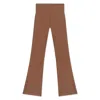 Jilla Active Women's Brown Radiance Flare Leggings - Cinnamon In Brown