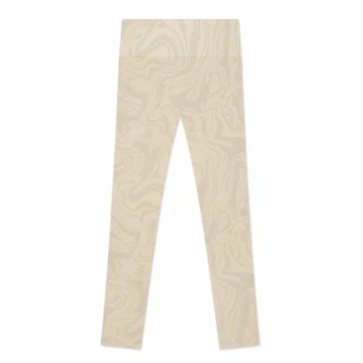 Jilla Active Women's Neutrals Ocean Swirl Leggings - Biscuit Beige