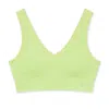 Jilla Active Women's Yellow / Orange Sahara Recycled Sports Bra - Lime Animal In Yellow/orange