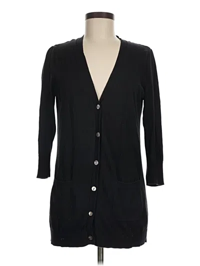 Pre-owned Jillian Jones Cardigan Sweater In Black