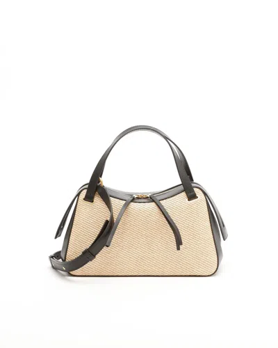 Jilsander Small Dune Raffia Bag In Neutral