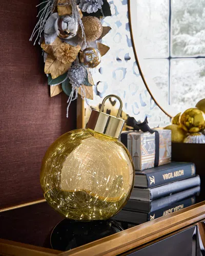Jim Marvin Celestial Gold Oblique Orb Tabletop Ornament