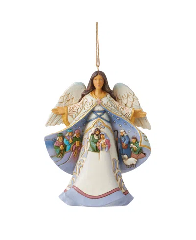 Jim Shore Angel Nativity Scene Coat Orn Figurine In Multi