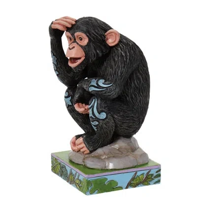 Jim Shore Animal Planet Chimpanzee Figurine In Multi