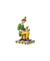 Jim Shore Buddy The Elf Sitting On Papa Elf Figurine In Multi