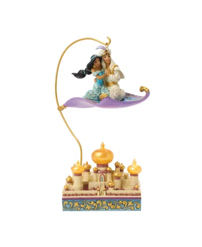 Jim Shore Disney Aladdin & Jasmine Flying Figurine In Multi